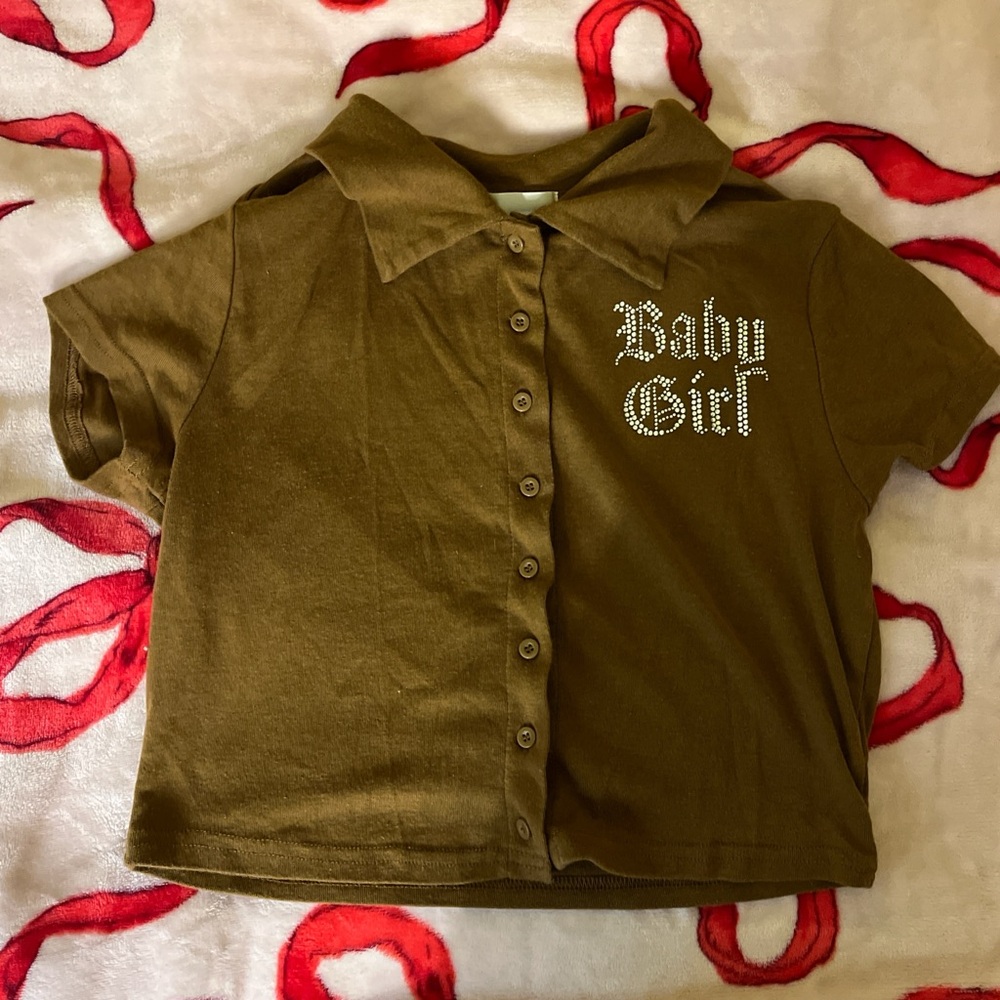 Baby girl brown tee